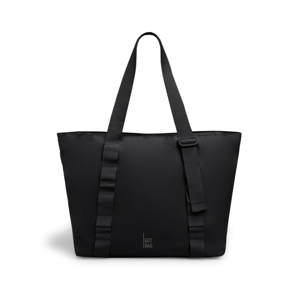 TOTE BAG Tasche in black (Schwarz) als Studioaufnahme in Frontansicht.