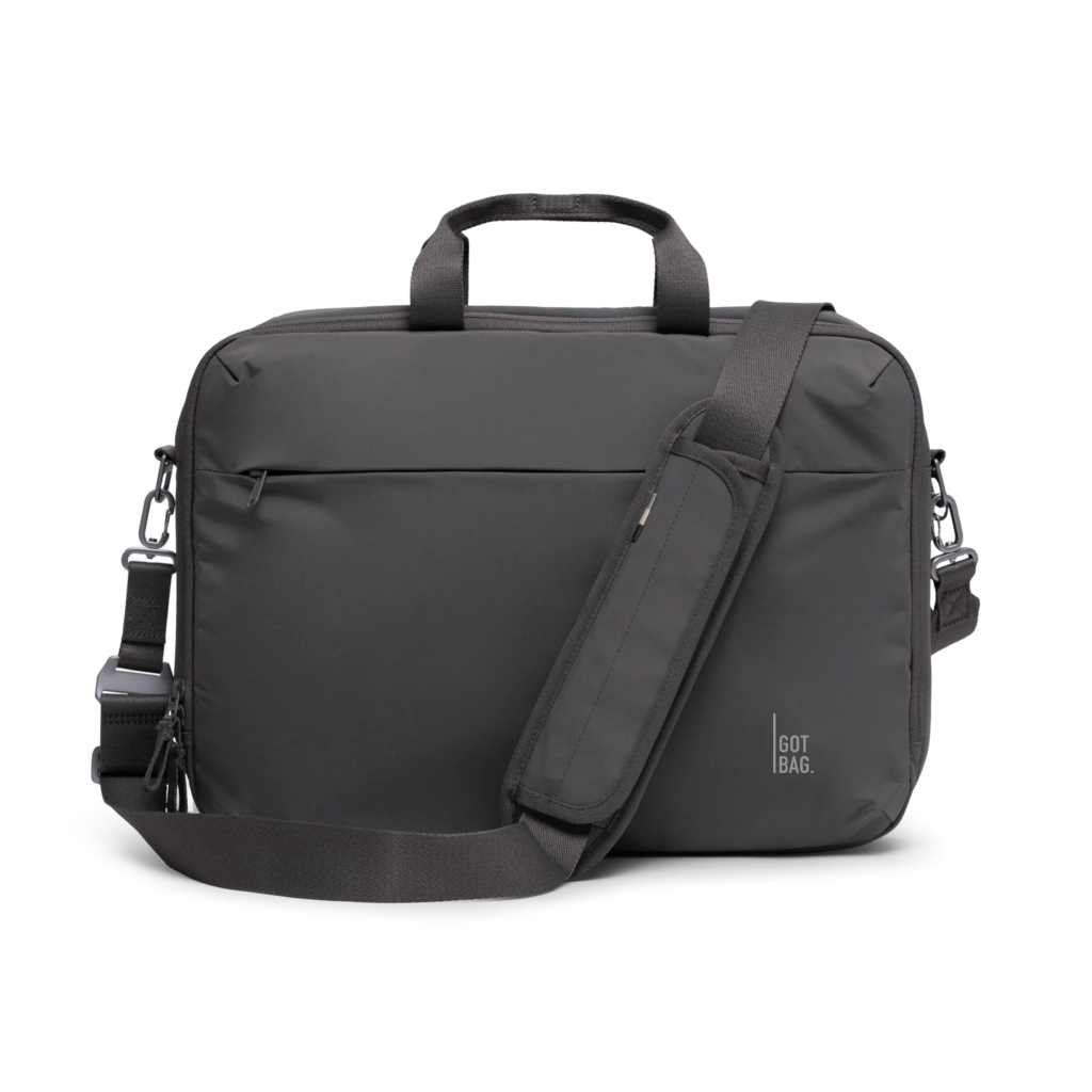 COMMUTERBAG Tasche in shark (Dunkelgrau) als Studioaufnahme in Frontansicht.