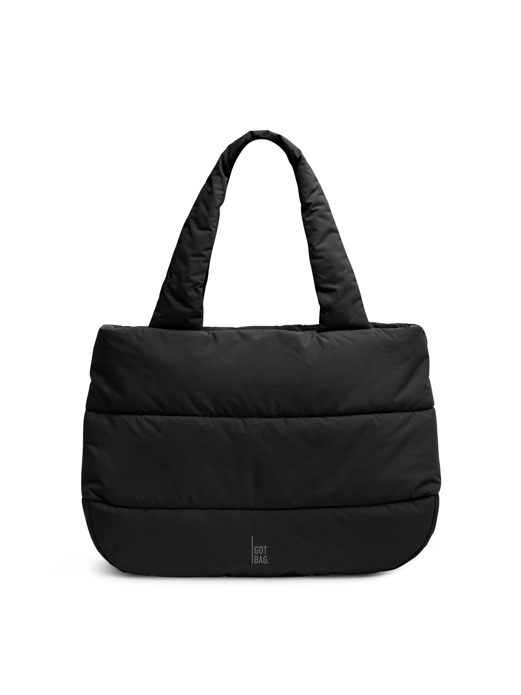 PUFFER HORIZON TOTE BAG - black monochrome